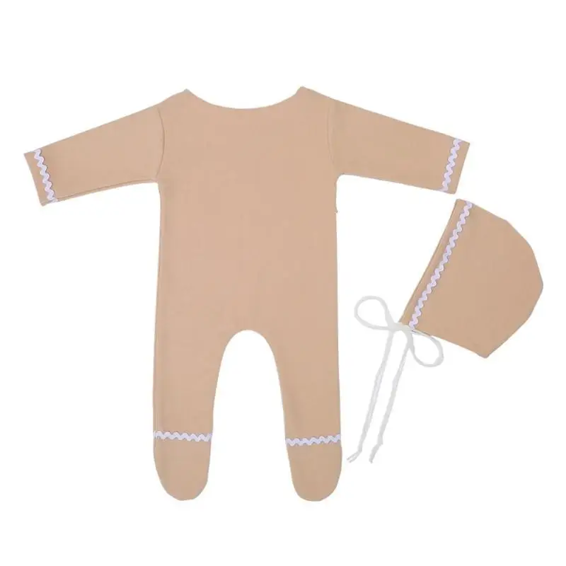 U13F 1 Set ropa fotografía recién nacida con mamelucos, accesorios accesorios fotos fotos para bebés navideños