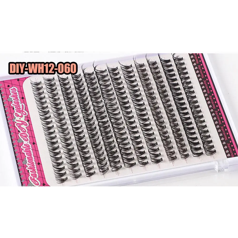 with Lash Bond and Seal Lash Tweezers Lash Brush Lash Clusters 240Pcs Self Application at Home Individual Lashes Kit