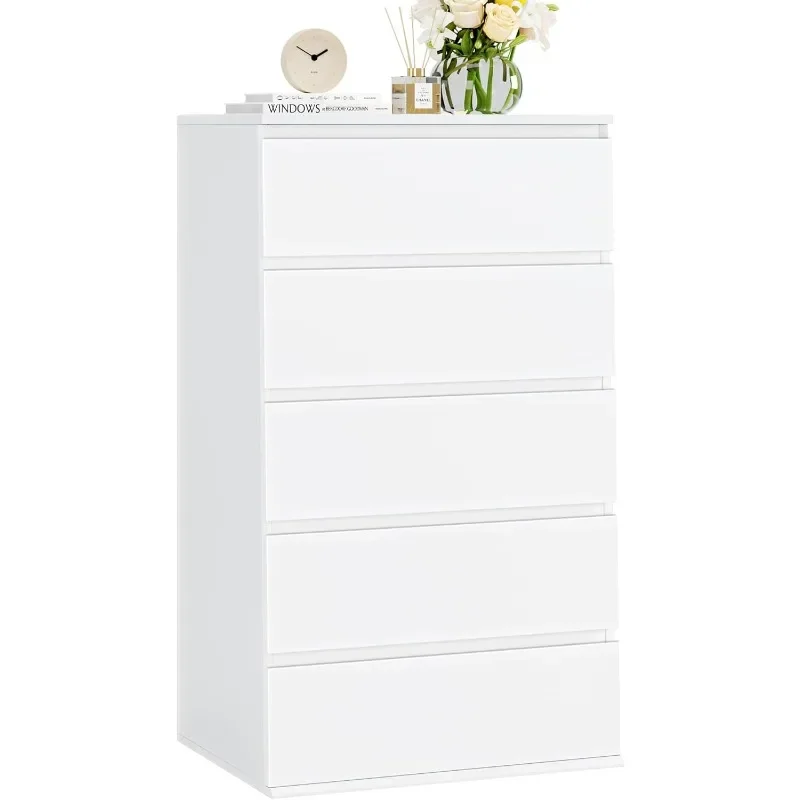 Grande commode blanche avec grand espace rangement, commode rangement moderne, égouts proximité, 23,6 L x 17.6W x 39.1H pouces