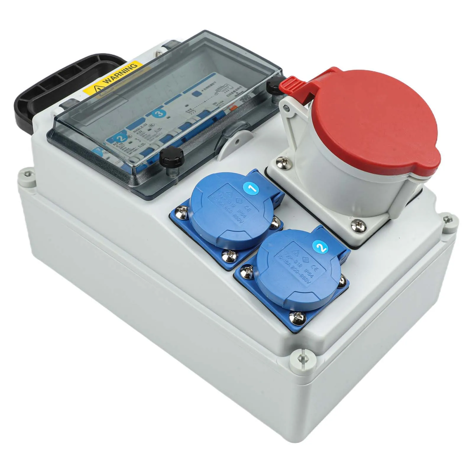 Industrial Socket Box As Show Construction Site Power Compact Design German Standard Socket Outdoor Electrical Supply