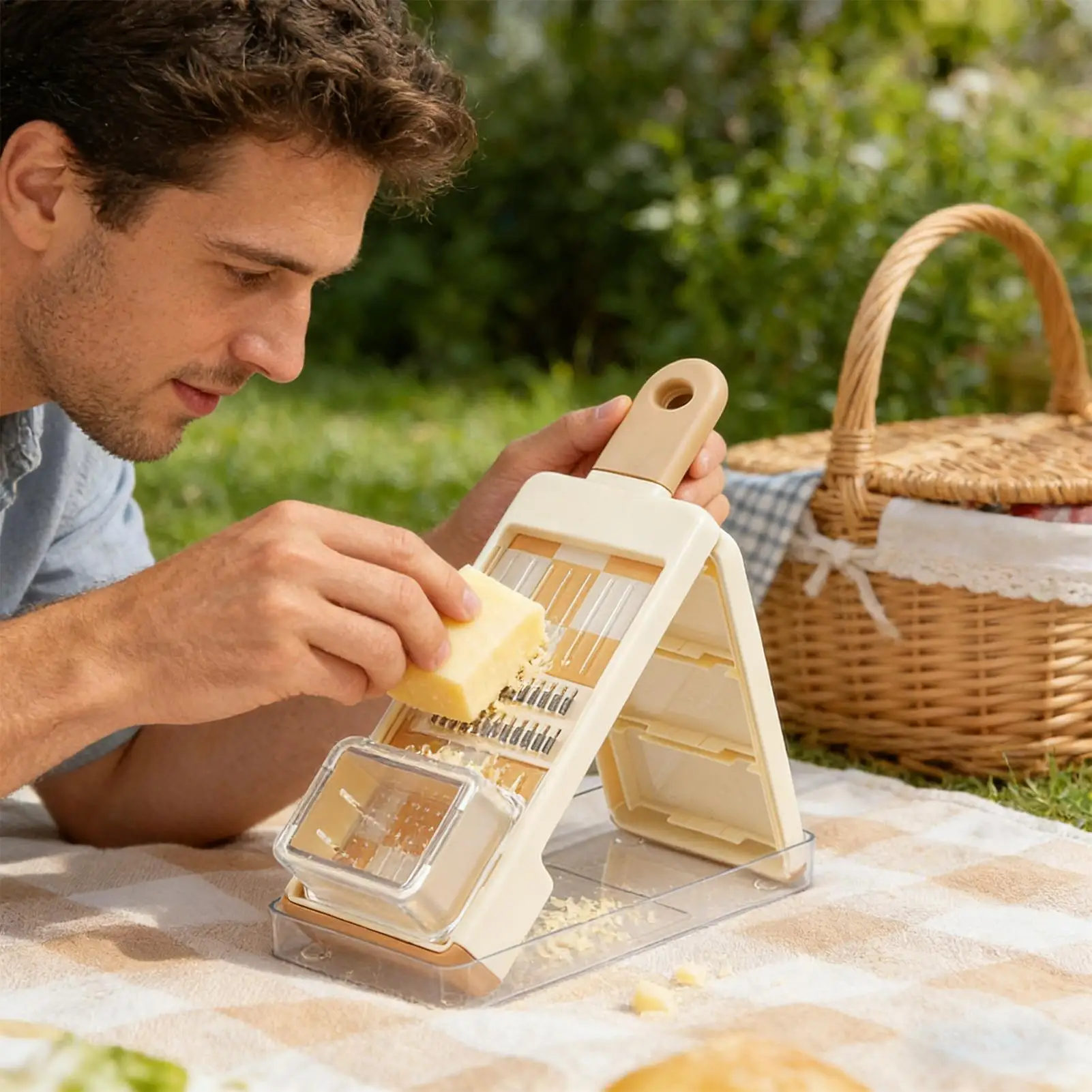 

Овощерезка 4-в-1, измельчитель, терка для овощей, моркови, фруктов, сыра, для дома, кухни, ресторана, для салатов