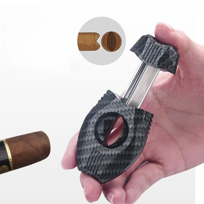 

Резак для сигар Ножницы для сигар из нержавеющей стали Ножницы для дыма Двойное лезвие Кубинские ножницы для сигар V-образные бытовые