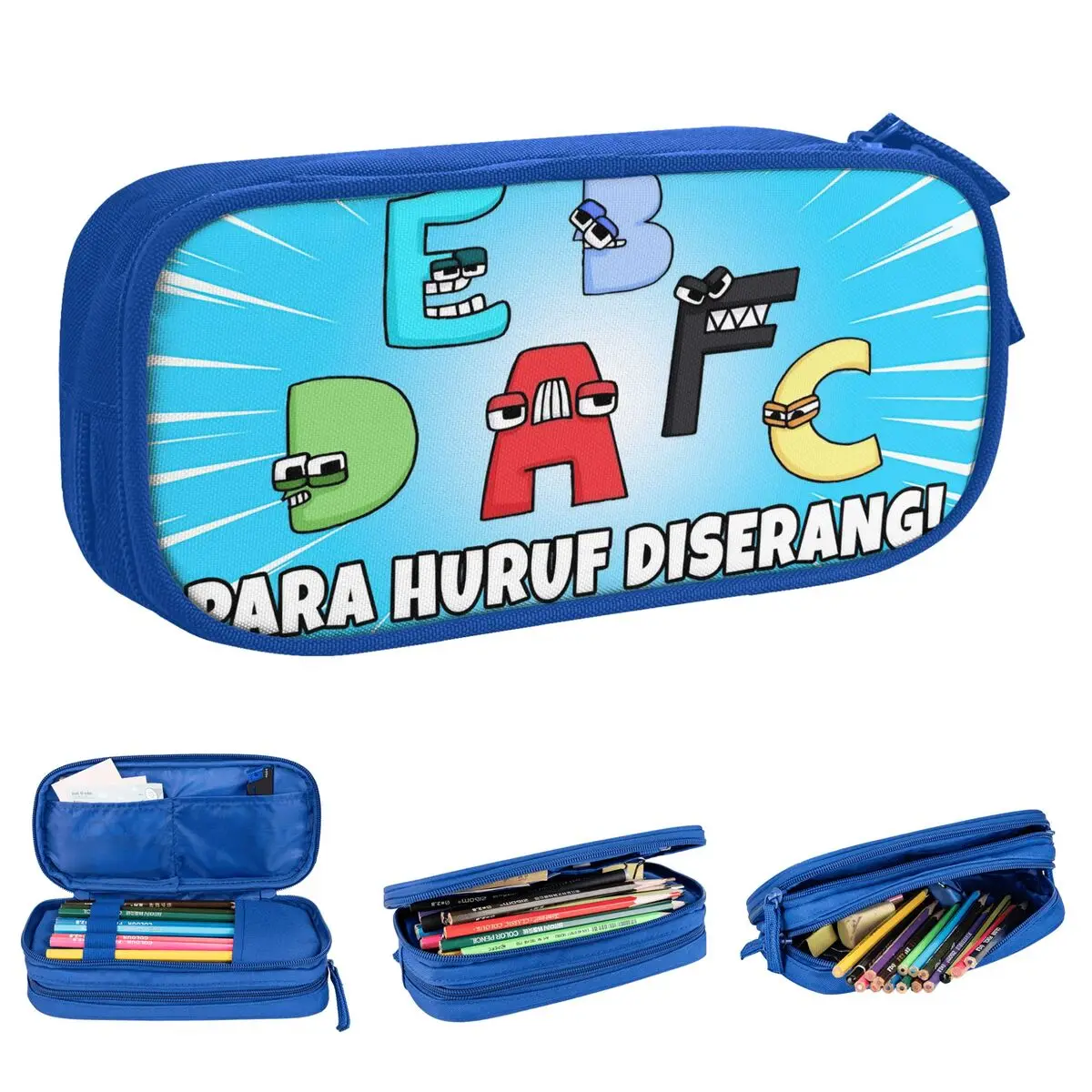 アルファベット伝承鉛筆ケース楽しい学習文字ペンボックスバッグガールズボーイズ大容量オフィスギフト鉛筆ポーチ