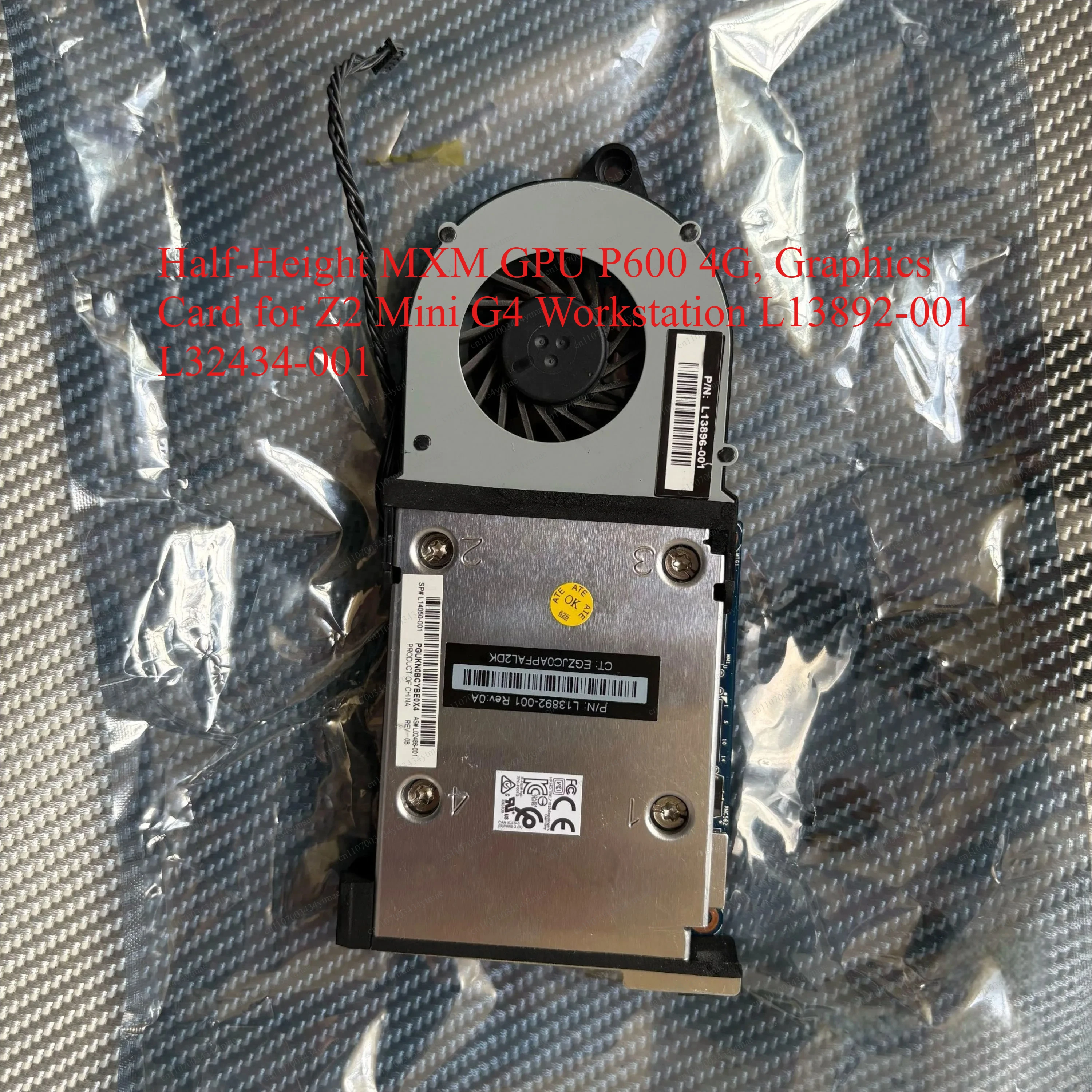 Half‑Height MXM GPU P600 4G, Graphics Card for Z2 Mini G4 Workstation L13892‑001 L32434‑001