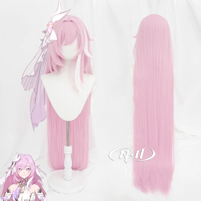 

ND Elysia Cosplay Wigs Honkai Impact 3rd Archives Cosplay Light Pink Hair Wigs for Game Comic Con Coser Heat Resistant Synthetic