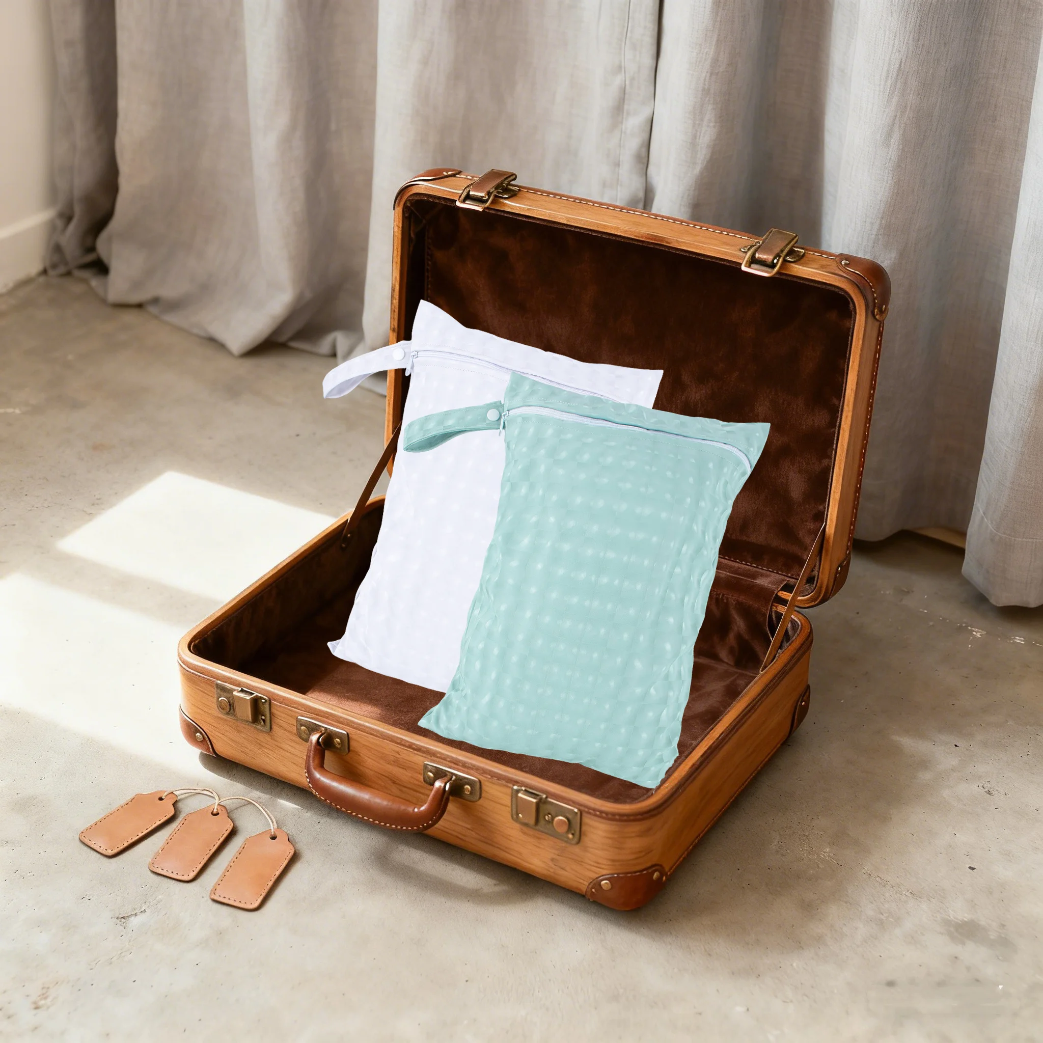 

Портативная сумка для детских подгузников, легко чистящаяся, водонепроницаемая, из искусственной кожи, влажная и сухая сумка для подгузников, сумка для переноски, дорожная сумка с молнией