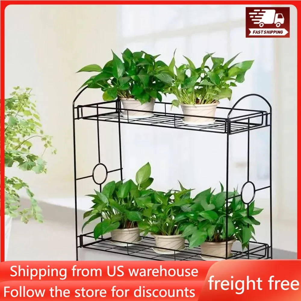 

Metal Rack Flower Pot Stand Iron Shelf Flowerpot Display Racks Standing Flowerbed High Holder Plant Organizer Garden Furniture