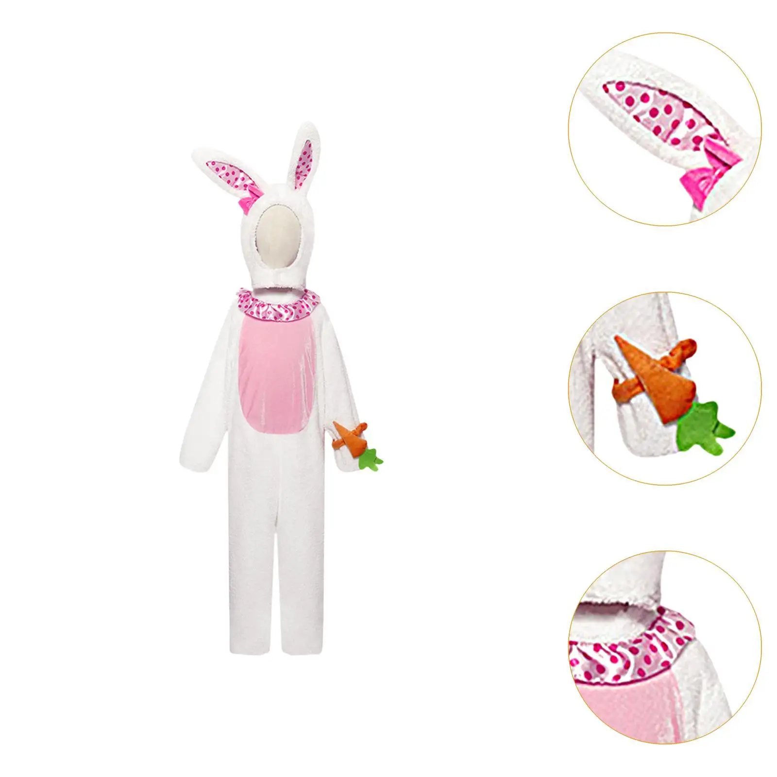 Bunny-kostuum voor kinderen Lichtgewicht aankleden Nieuwigheidscadeaus met hoeden Outfit voor carnaval Vakantie Verjaardag Festival Stage Performance