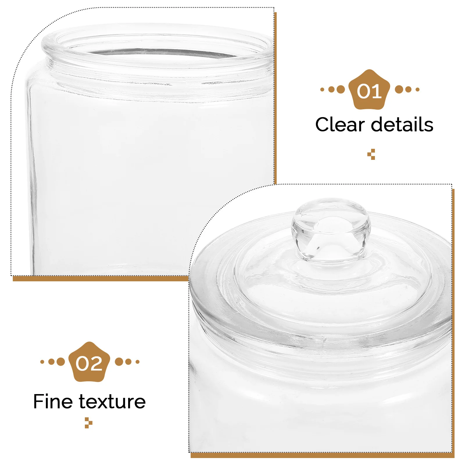

Large Transparent Glass Pickle Jar Airtight Sealing Fermenting Food Storage Container for Kitchen Glass Pickle Jar