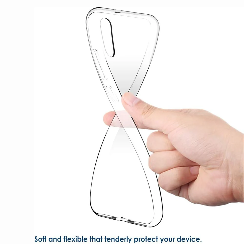 Shockproof Thin Clear Case for Huawei P60 P50 P40 Lite P30 P20 Pro Silicone TPU Case Transparent image 2