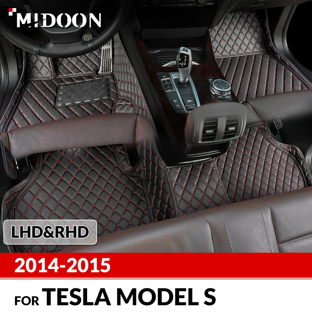

Автомобильные напольные коврики MIDOON для Tesla MODEL S 2014 2015, индивидуальные автомобильные накладки для ног, чехол