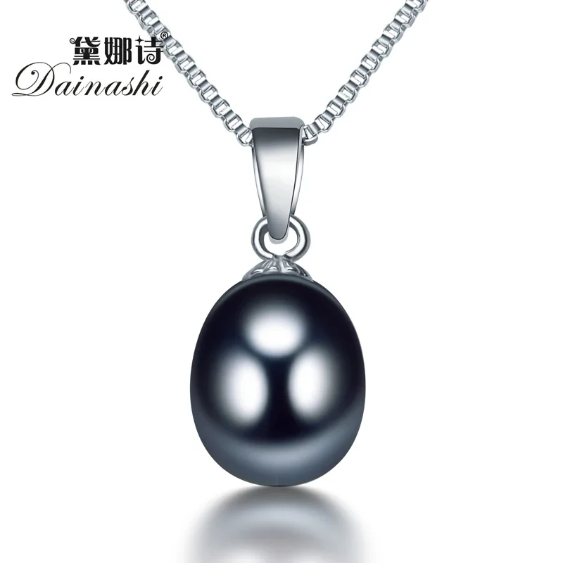 Dainashi naturel perle d'eau douce pendentif collier femmes Simple mode 925 en argent Sterling haute bijoux cadeau pour mère offre spéciale