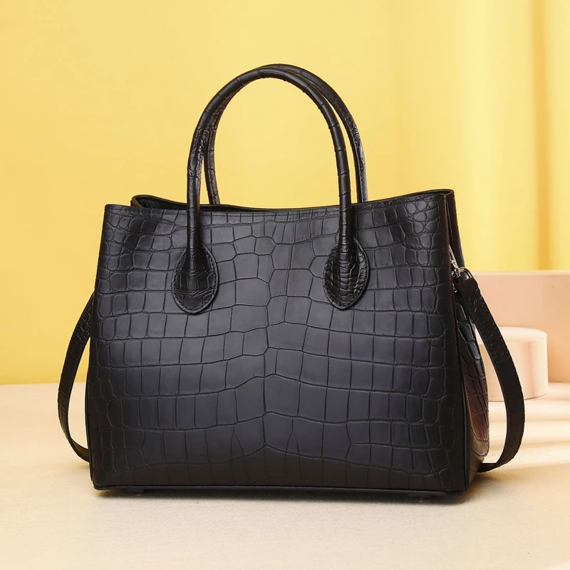 New women‘s bag Real cowhide Leather handbags fashion Luxury bag designer genuine lrather tote bag Women's handbag