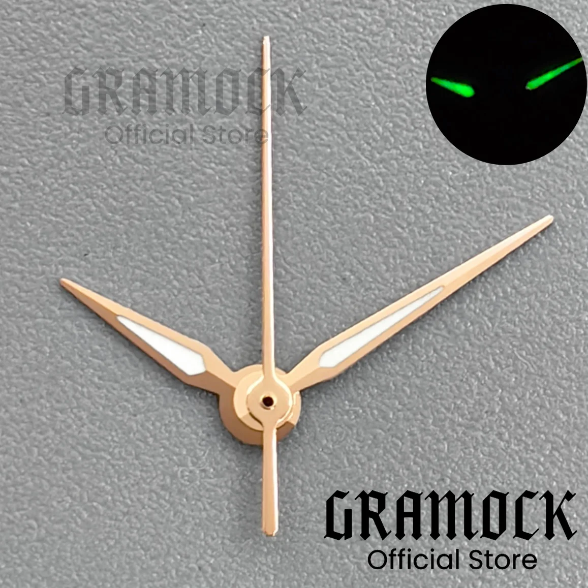 Gramock Luminous Watch Pointer Silver/Gun/Gold/Rose Gold Watch Needles For 24.5mm Dial NH05 NH06 Women's Watch Accessories Parts