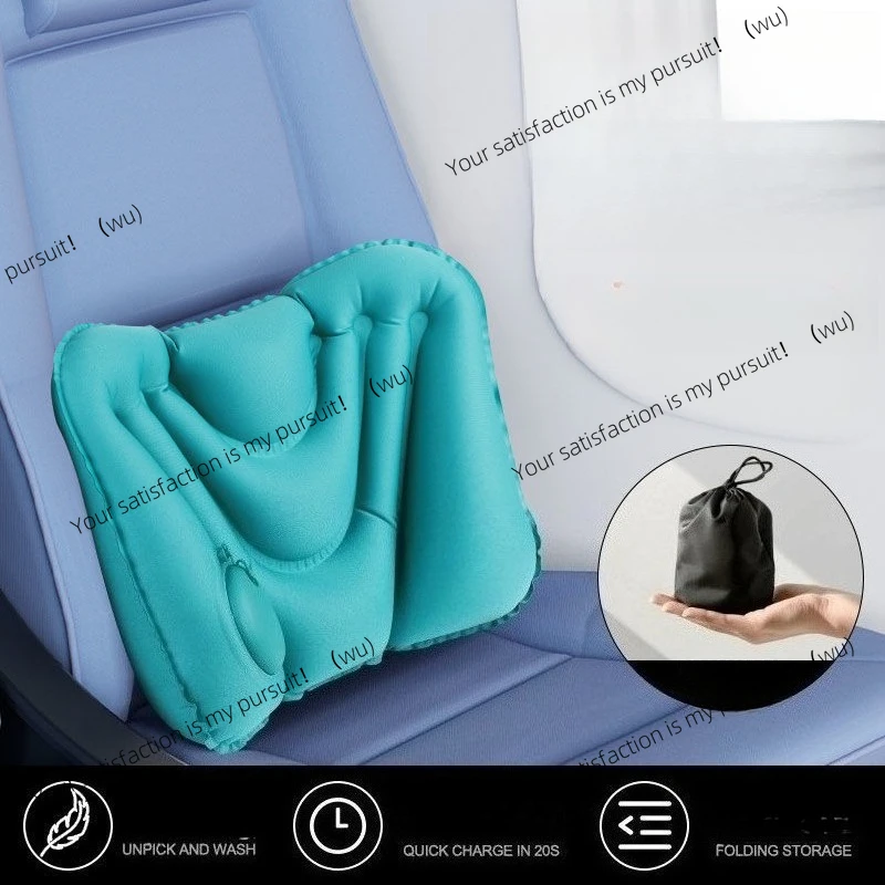 Inflatable lumbar pillow for lumbar protection, ultra-light and comfortable seat cushion, suitable for home office cars