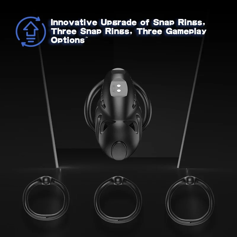 New Style 2.0 Intelligence Chastity Cage Men SM Conditioning Abstinence Plastic Penis Lock with Urethral Blockage Remote Control