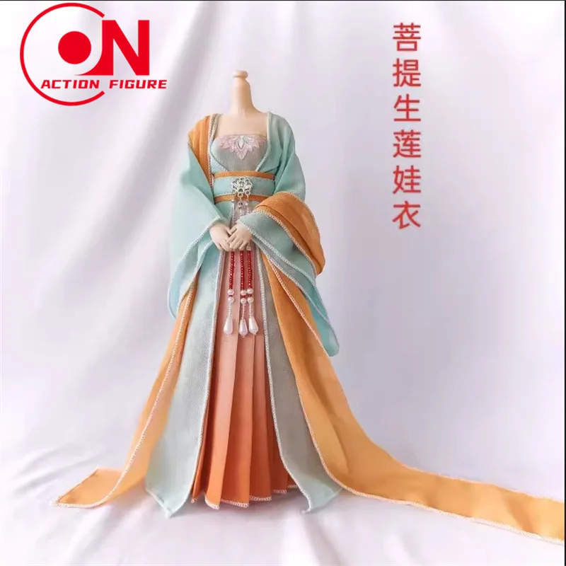 1/6 Scale Female Tang Dynasty Hanfu Chinese Ancient Clothes Model Fit 12-inch Soldier Action Figure Body Dolls