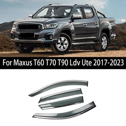 Car Window Visor For Maxus T60 T70 T90 Ldv Ute 2017 2018 2019-2023 Deflectors Window Rain Guard Weathershield Sun Rain Guard