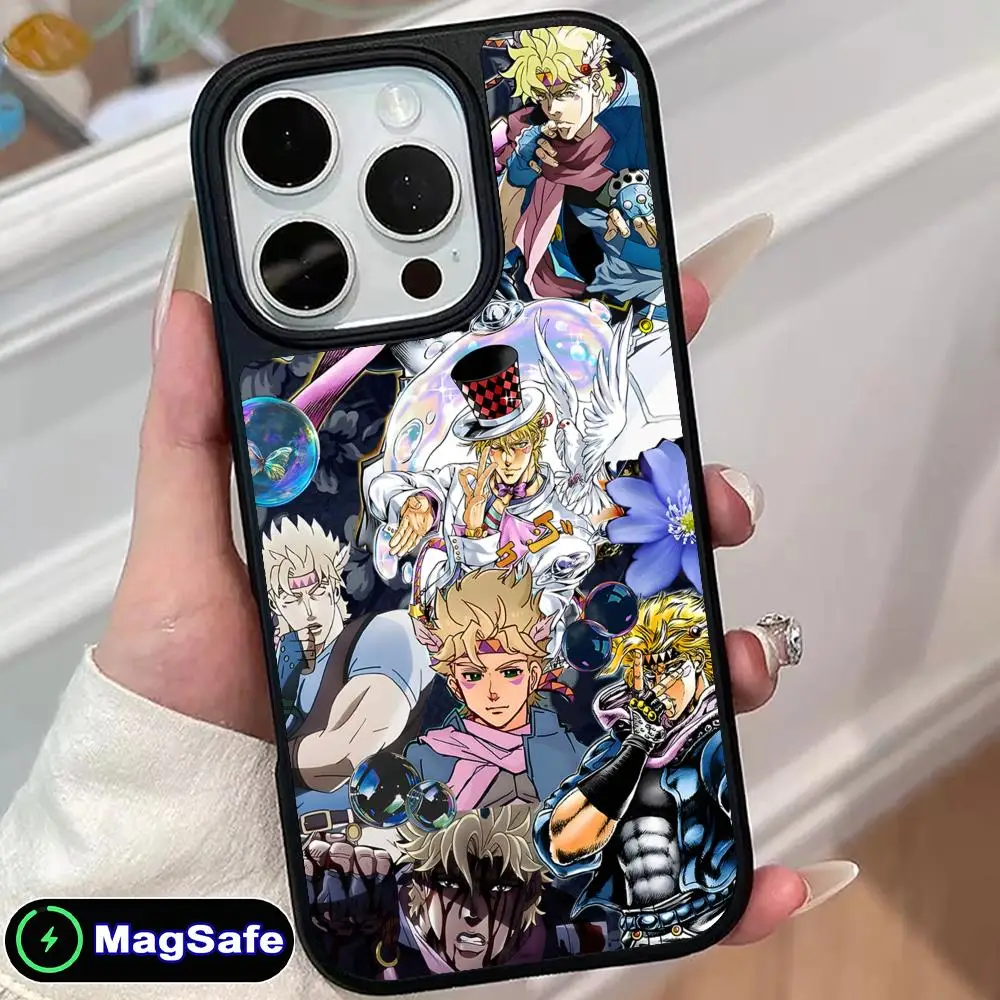 

Anime JOJO Caesar Zeppeli Phone Case for iPhone 17 16 15 14 13 12 11 Air Pro Max Plus Magsafe Matte Surface Colorful Cover Cover