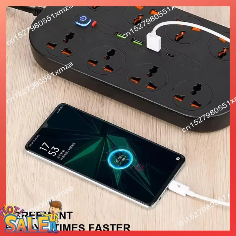 Универсальная розетка для удлинителя ABCL с удлинителем, порт USB Type-C для вилки стандарта США, розетка переменного тока, мультипризрак, вилка стандарта США
