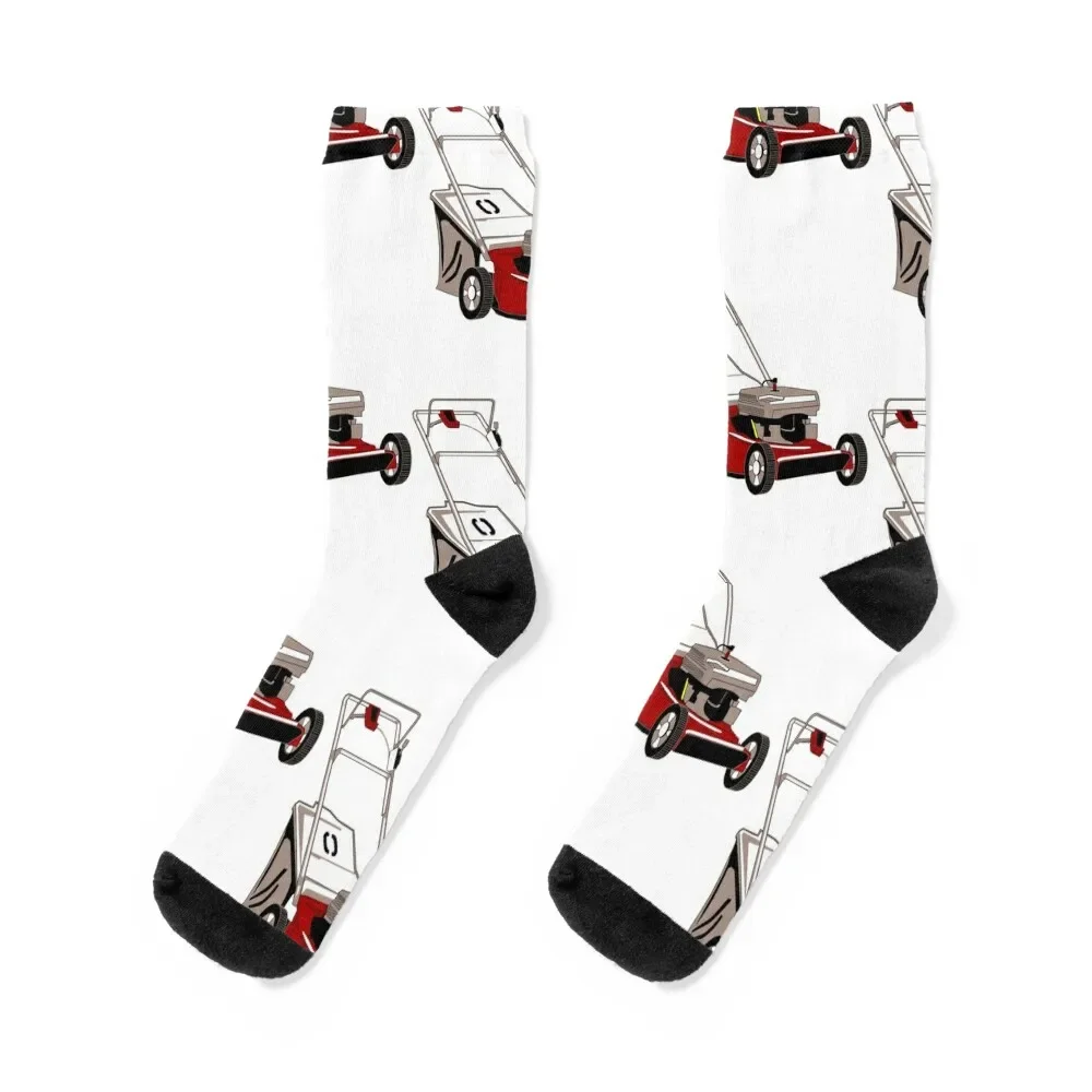 Lawnmower with Bagger Socks shoes floral Socks For Women Men's