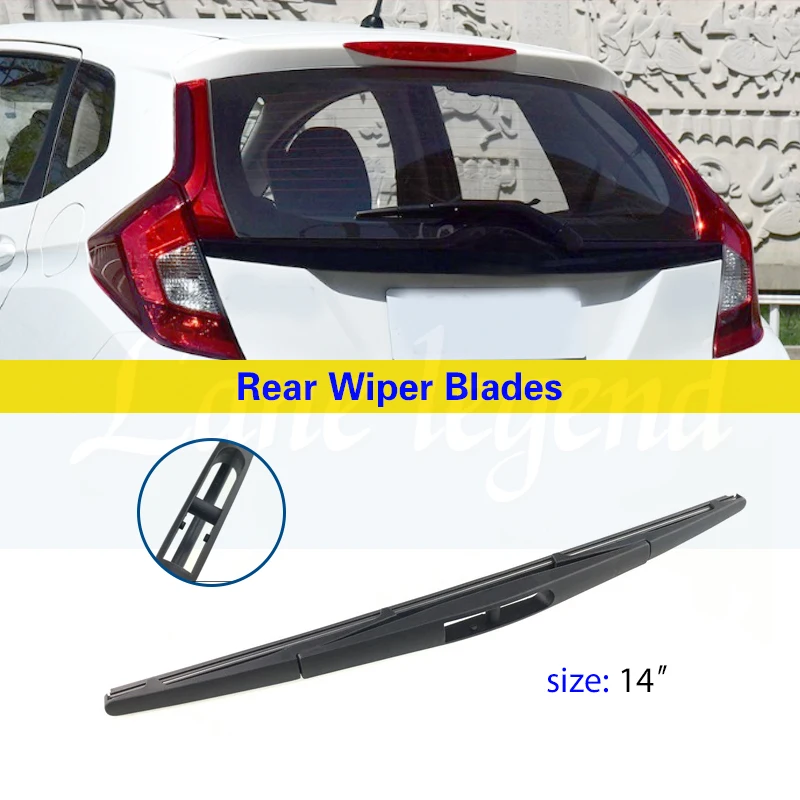 For HONDA Fit Jazz MK2 MK3 Front Rear Wiper Blades Brushes Cutter Accessories J U Hook 2009-2022 2015 2016 2017 2018 2019 2020