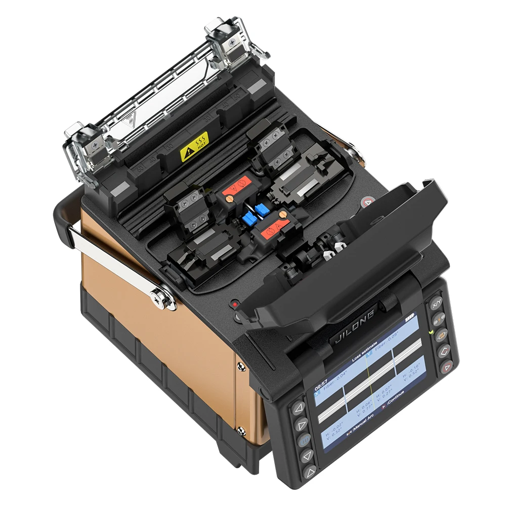 Imagem -05 - Máquina de Emenda de Soldador de Núcleo Óptico Splicer de Fusão Fttx Motores Vfl Kits de Ferramentas Opm Tela Sensível ao Toque Kl520