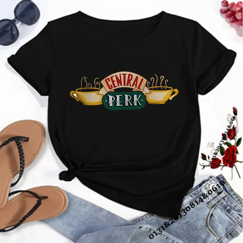 Central Perk t-shirt Friends TV Show t-shirt da donna Friends Central Perk Coffe Shop camicie Cute Best Friends Tees Hipster Tops