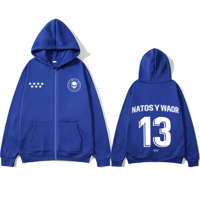 NATOS WAOR Tour العصرية 2025 البوب الجرافيك طباعة سستة هوديس عالية الجودة البلوز Harajuku زمم البلوفرات فضفاضة مريحة للجنسين