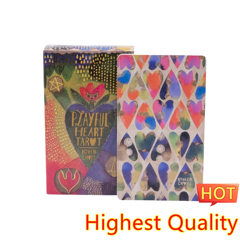 12X7cm Divination Playful Heart Tarot Playing  Decks Board Game  Predict Tarot Cards Oracle Card