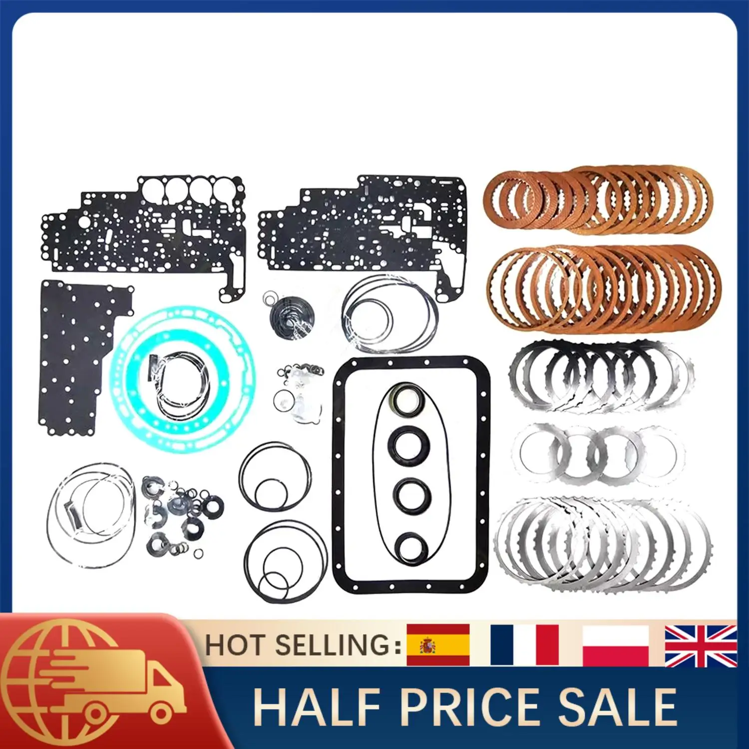 V5A51 R5A51 V75 Transmission Master Rebuild Kit, Overhaul Friction Steel Set for 2001-2006 Mitsubishi Montero XLS Limited 3.5L