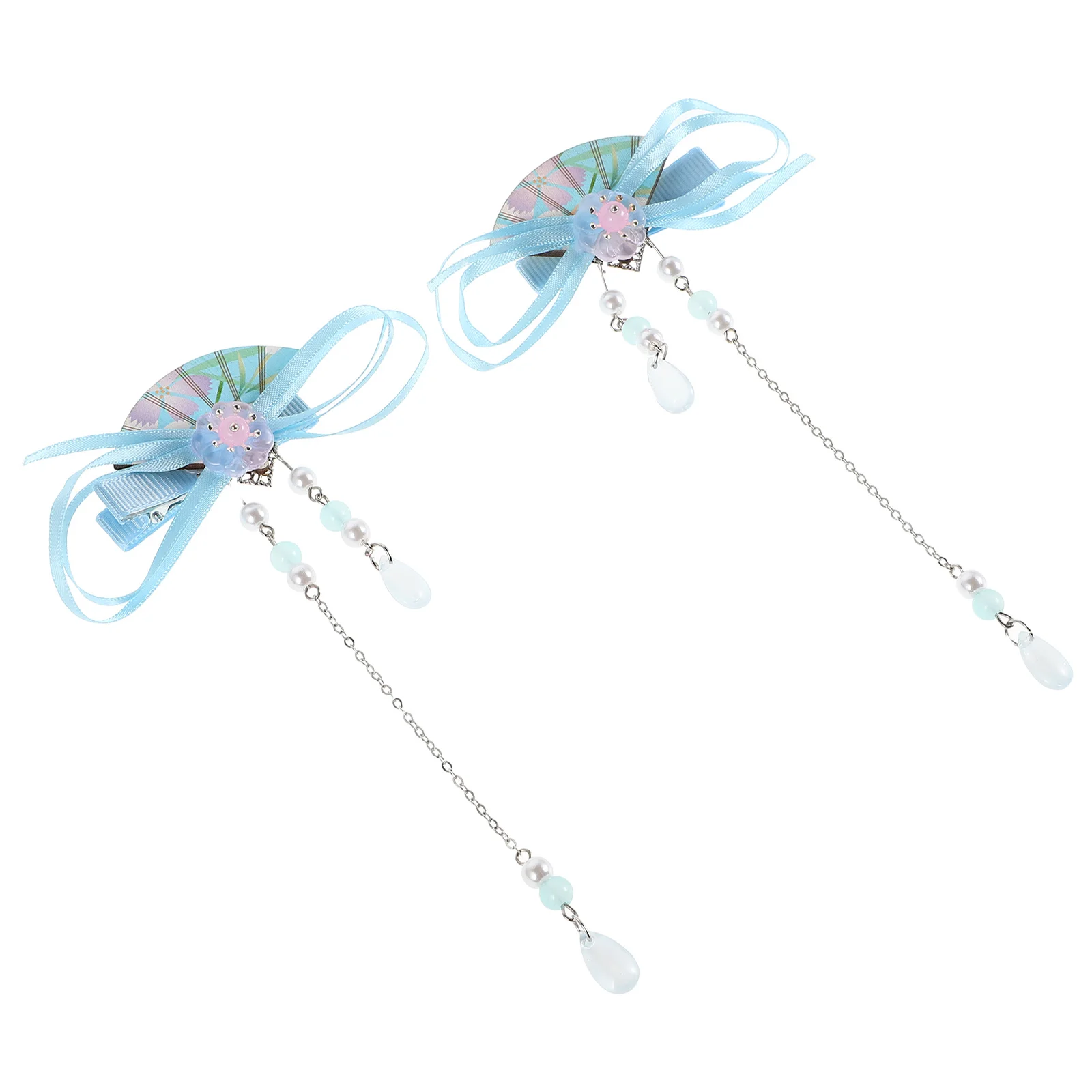 

1 пара элегантных аксессуаров для волос с кисточками для китайских новогодних костюмов, заколка в древнем стиле для малышей