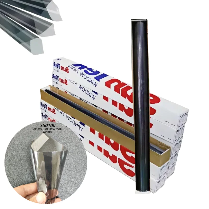

Energy-Efficient Suntek Window Tint: PET Film with 99% Thermal Insulation, 50% Clarity, 99% UV Protection – Reduces Glare