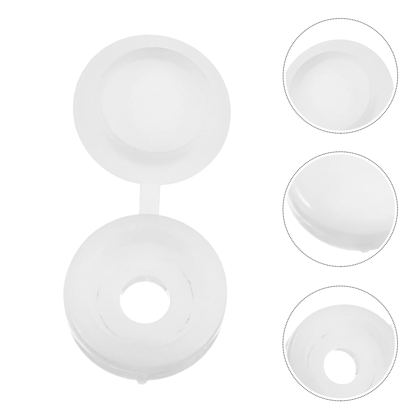 

400pcs Hinged Covers Caps Plastic Snap Washer For Furniture Screw Head Protection Decorative Shutter Screws Bolt Caps