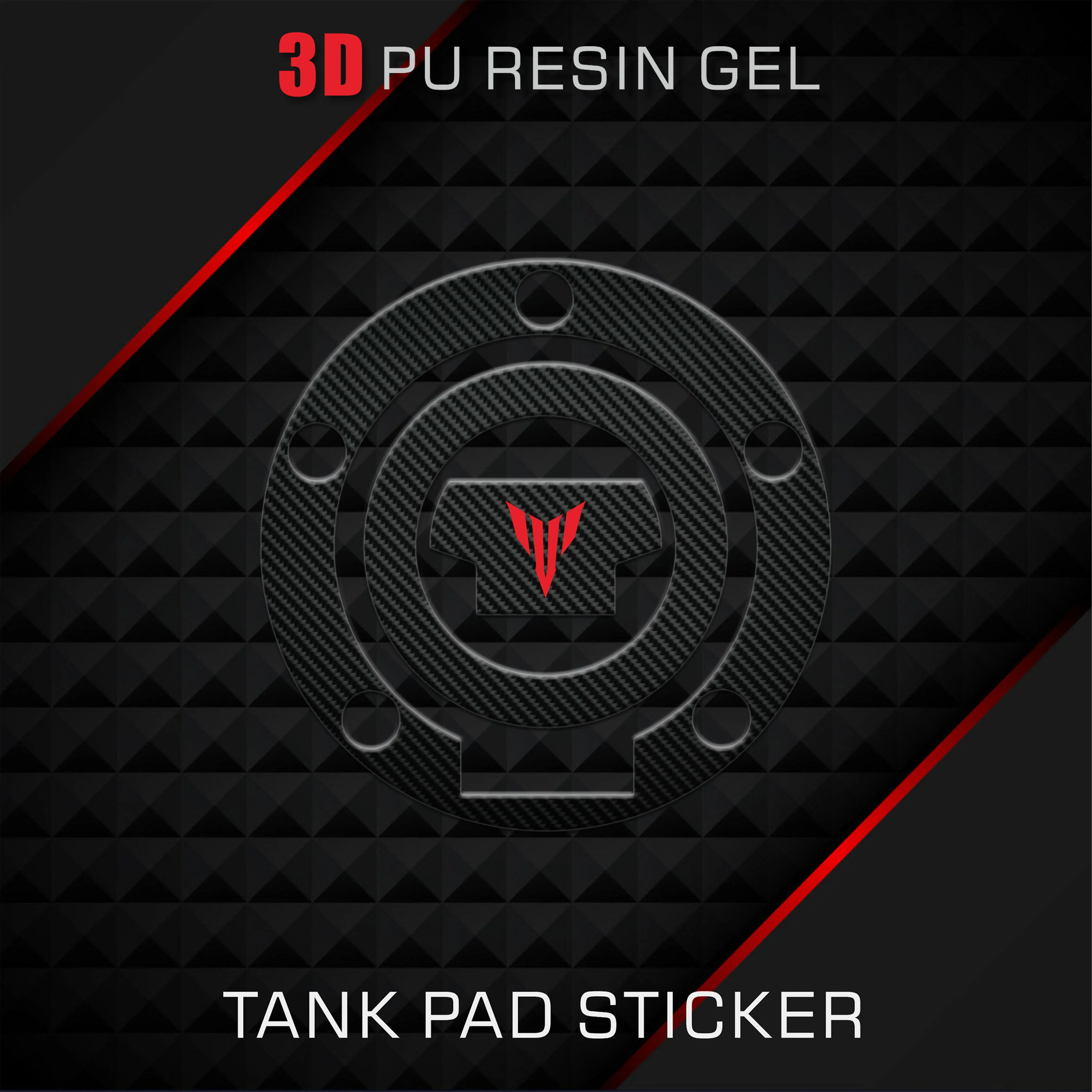 For MT01 MT03 MT07 MT09 MT10 MT 01 03 07 09 10 3D Carbon Fiber Motorcycle Fuel Tank Pad Cover Protector Decal Stickers - view 3