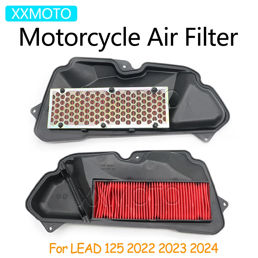 

For Honda LEAD 125 LEAD125 2022 2023 2024 Motorcycle Air Filter Intake Cleaner System Accessories