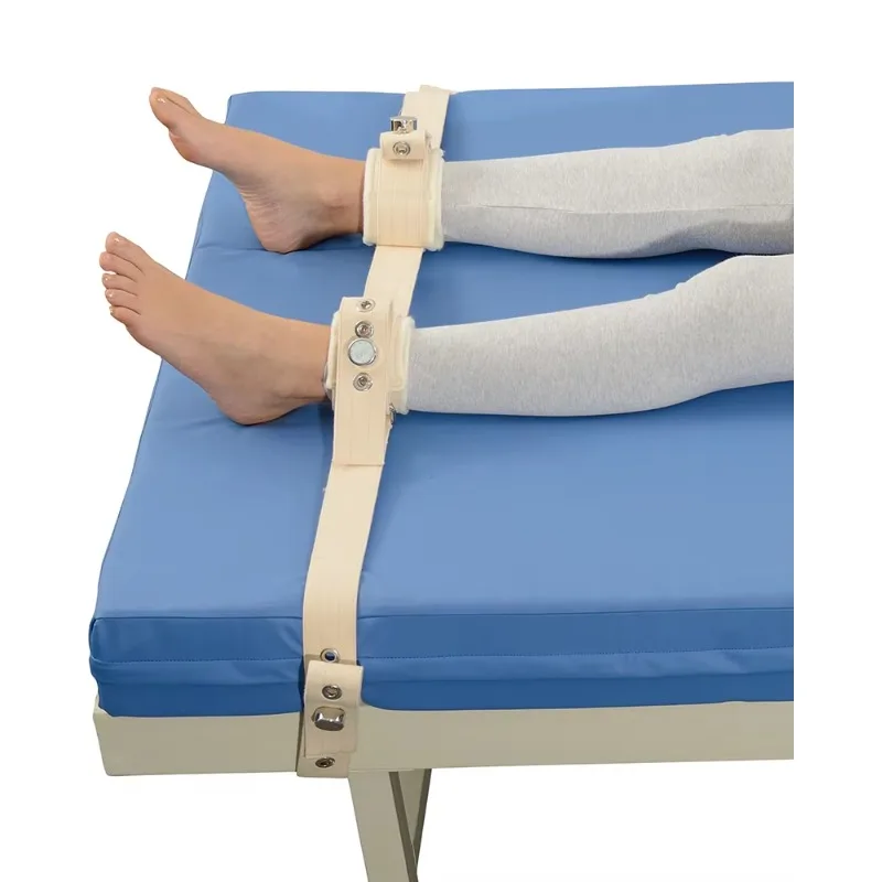 Lying Bed 8 Points Hands Feet Legs Waist and Shoulder Controlled Magnetic Lock Restraint Best for Patients Binding