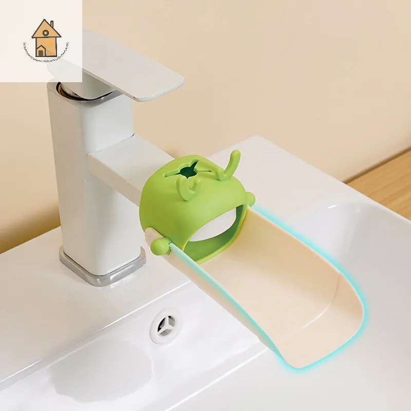 

Children Bathroom Rabbit Tap Faucet Extender Water-saving Cartoon Kids Baby Wash-hand Faucet Extension Bathroom Accessories