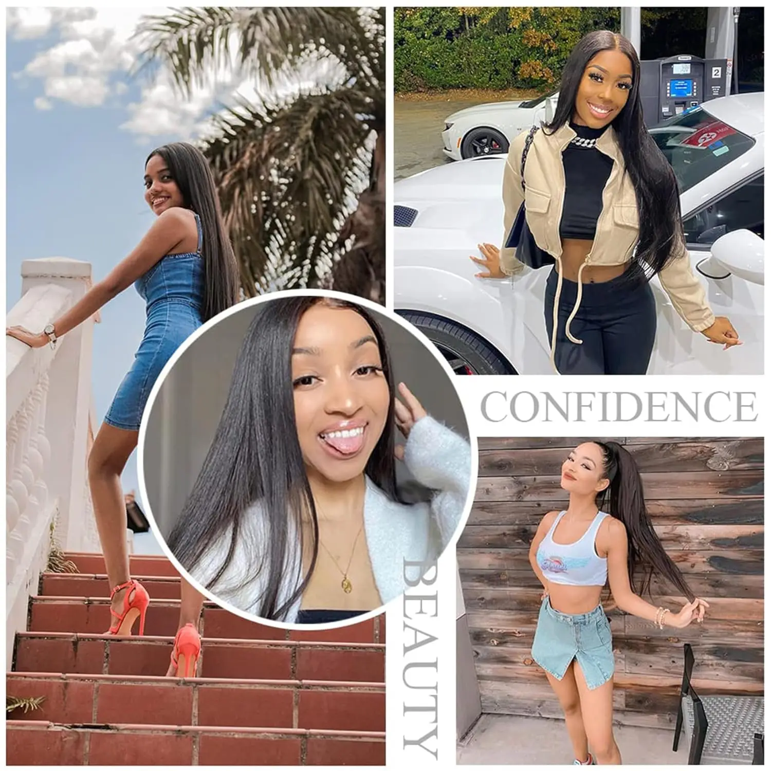 26 42 Inch 13x6 HD Transparent Bone Straight Lace Frontal Wigs 5x5  Human Hair Wig 200 250 Density for Women