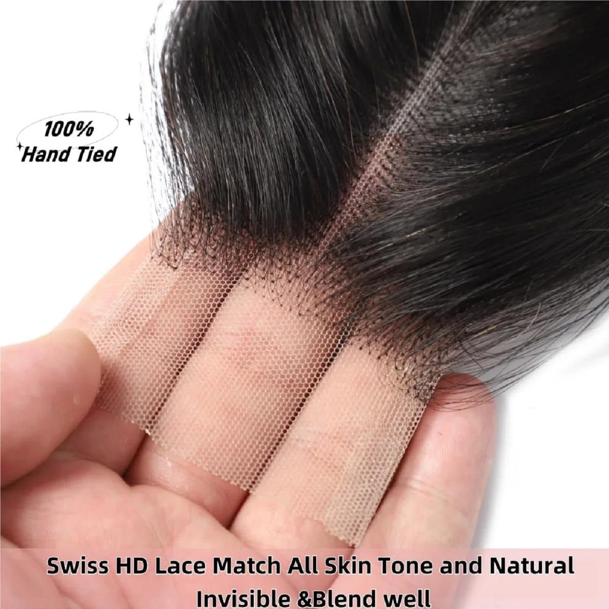 متجر YEORING شعر بشري مموج 2 × 6 دانتيل يذوب الجلد إغلاق شفاف دانتيل إغلاق سويسري 100% شعر بشري ريمي شعر برازيلي