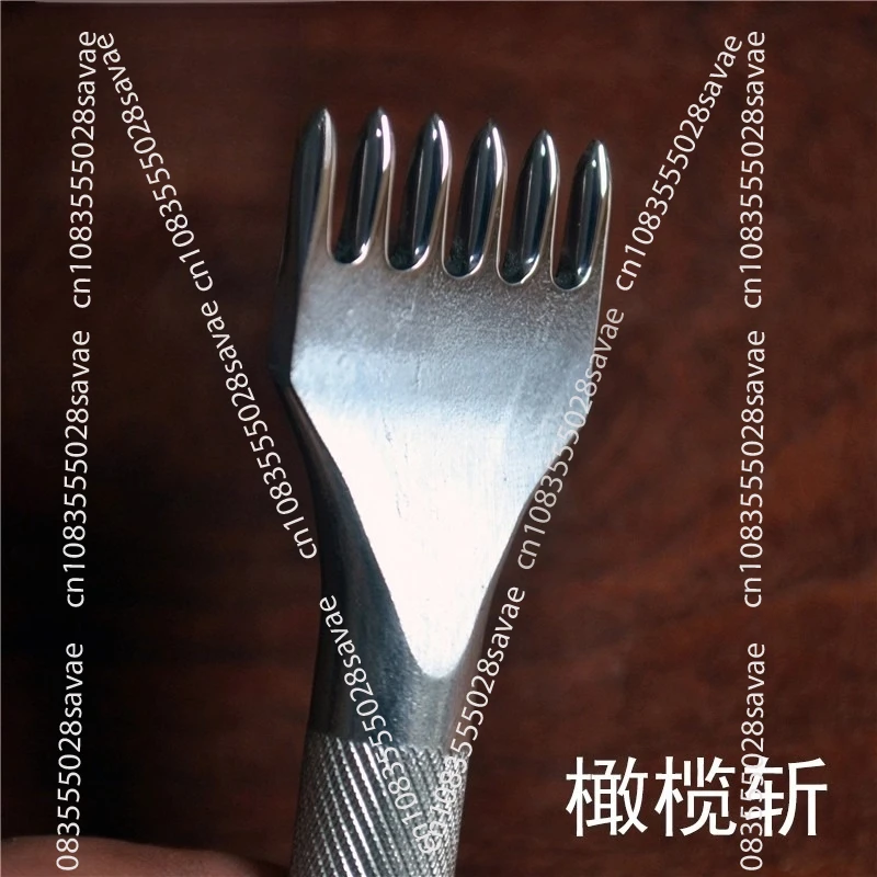 One Pieces 3MM/4MM/5MM 10061 Olive Diamond Prong Chisel, Precision Ground for Sharp Leather Punching & DIY Polishing