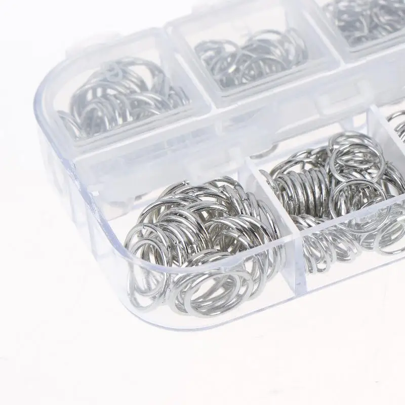 930 Stück/Box Schmuckzubehör-Set mit offenen Biegeringen, Karabinerverschlüssen, Haken, Zangen und Pinzetten für die DIY-Herstellung von Armbändern, Halsketten und Schmuck – Detail 9