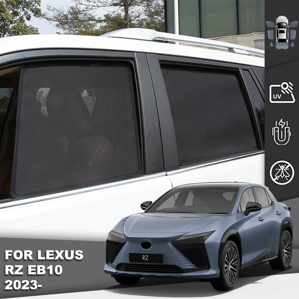 

For Lexus RZ SUV EB10 2023 2024 Magnetic Car Sunshade Shield Front Windshield Curtain Rear Side Baby Window Sun Shade Visor