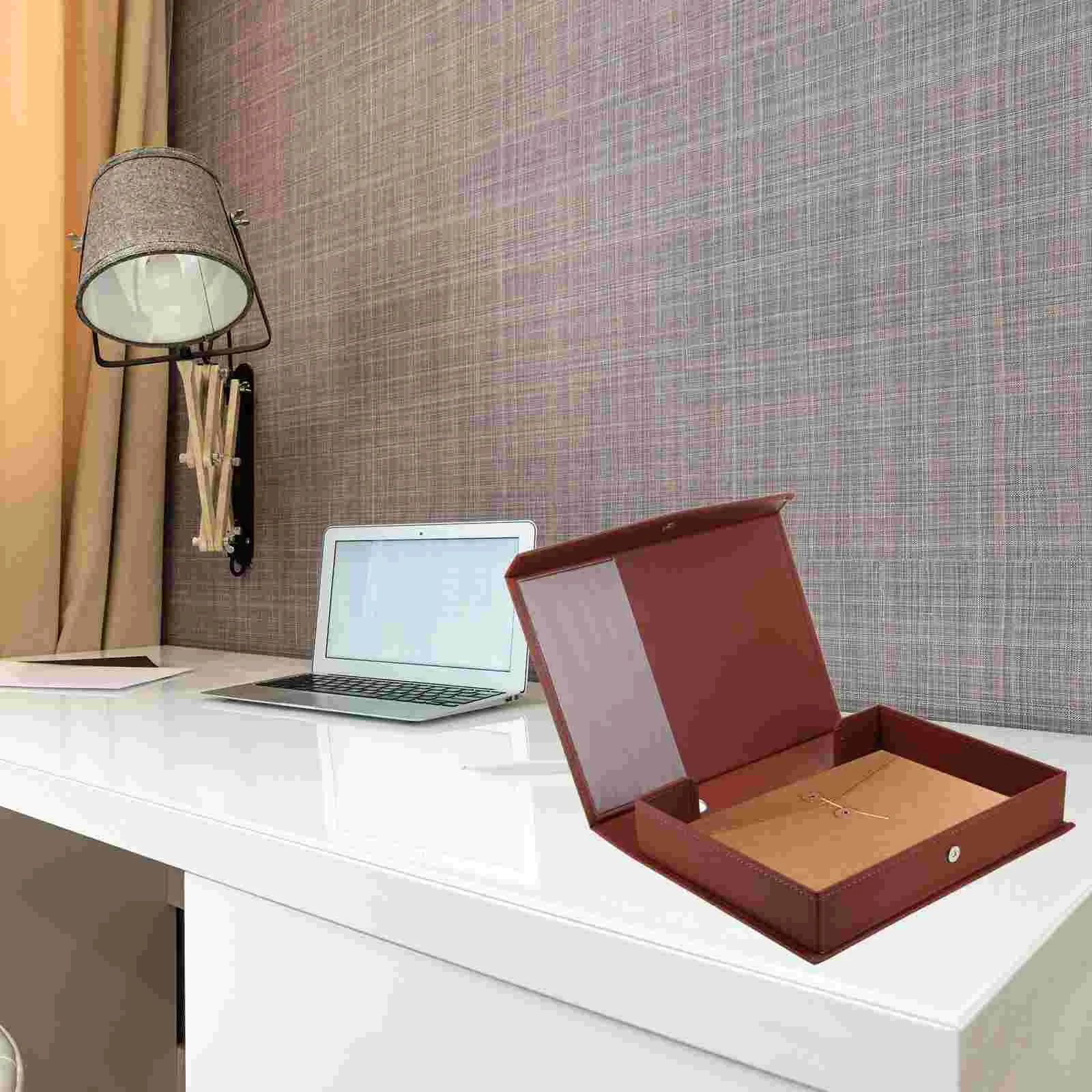 Household File Organizer Convenient File Storage Holder Office File Organizer Case desk accessories paper organizer