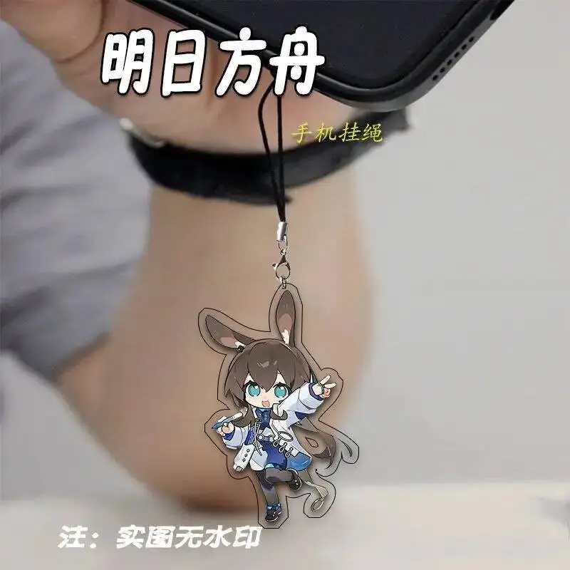 

Anime GAME Arknights Mobile Lanyard Chain Phone Case Pendant Cute Acrylic Keychains Christmas