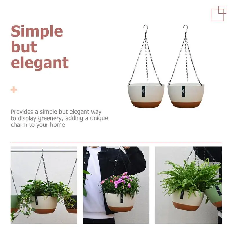 

2 sets Gardening Green Plant Hanging Basket Cotton Rope Hanger Flower Pot Handmade Macrame Pot Pocket Wall Courtyard Home Decor