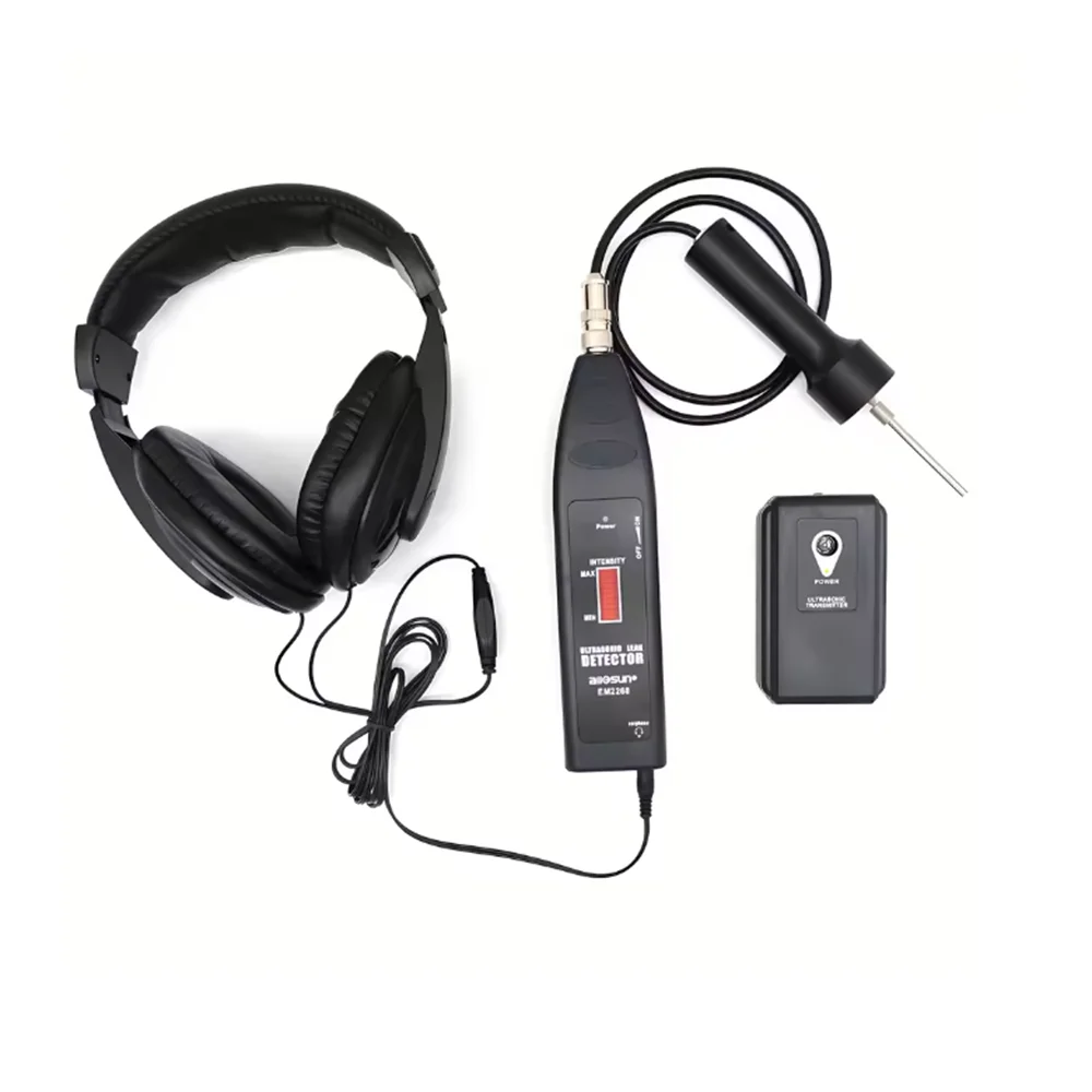 For Gas Leak Detection EM2268 Ultrasonic Leak Detection Transmitter Multifunctional Gas Analyzer 36KHz-44KHz Sensor