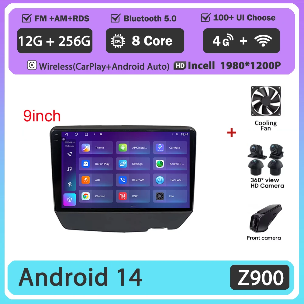 Android 16 Voor Toyota Vitz Yaris Echo 1999-2005 Carplay Auto Radio Multimedia Video Player Navigatie GPS Geen 2Din 2 Din DVD