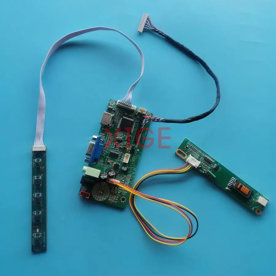 

LCD Screen Drive Controller Board Fit HSD150PX11 LP150X2 LP150X04 LP150X1 VGA+HDMI 1-CCFL 1024*768 20 Pins LVDS 1024x768 DIY Kit