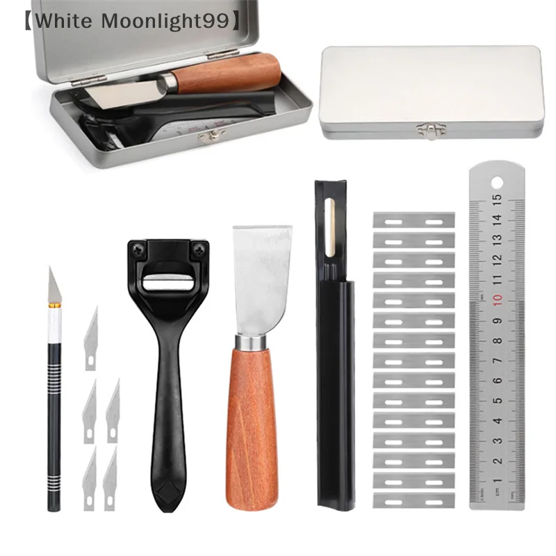 Leather DIY Handmade Leather Goods Cutting Set Leather Basic Tools Punching Round Chop Leather Goods Combination